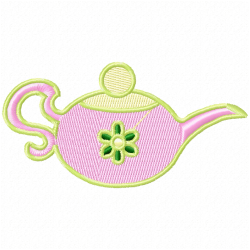 Teapots Embroidery Design 9 Teapots Embroidery Design 9